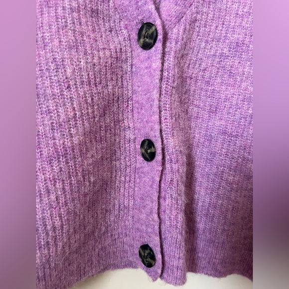 Ganni Lilac Button-Up Cardigan - Picture 4 of 8